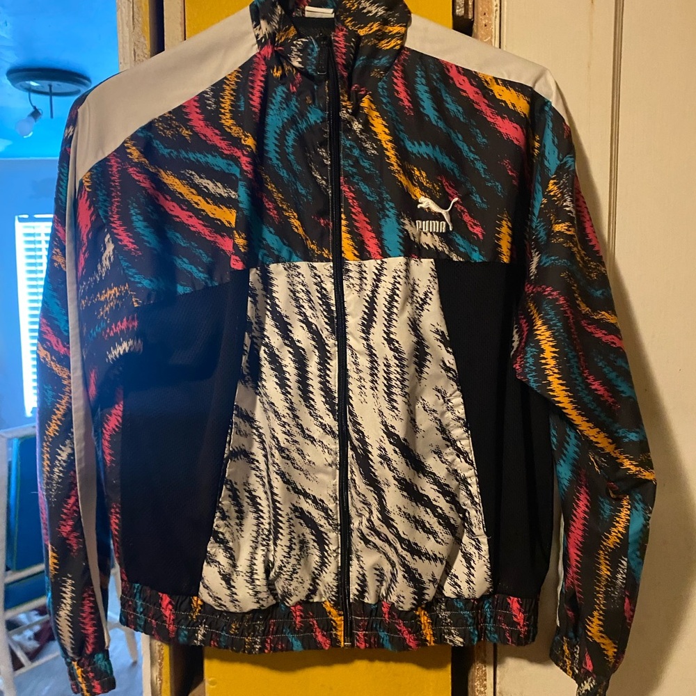 Puma Vibrant Patterned Bomber Jacket